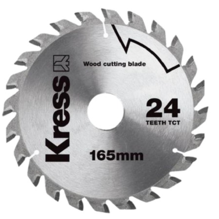 Disco de corte madera 24d 165mm