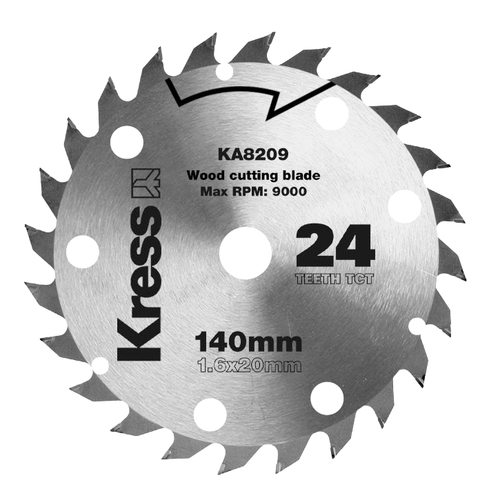 Disco de corte madera 24d 140mm
