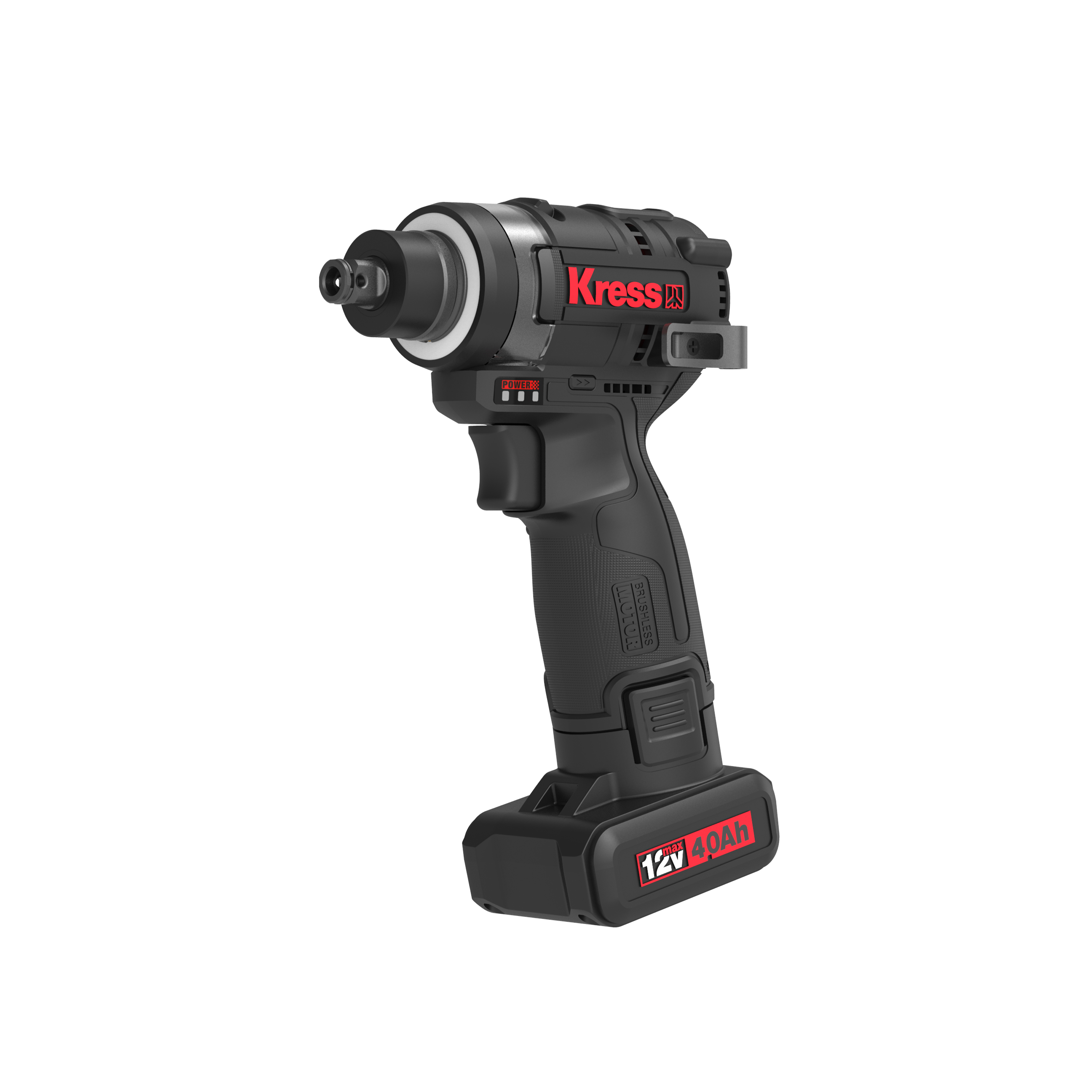 Llave de impacto de 1/2" y atornillador de impacto 1/4" hexagonal 12v 1bat 4ah