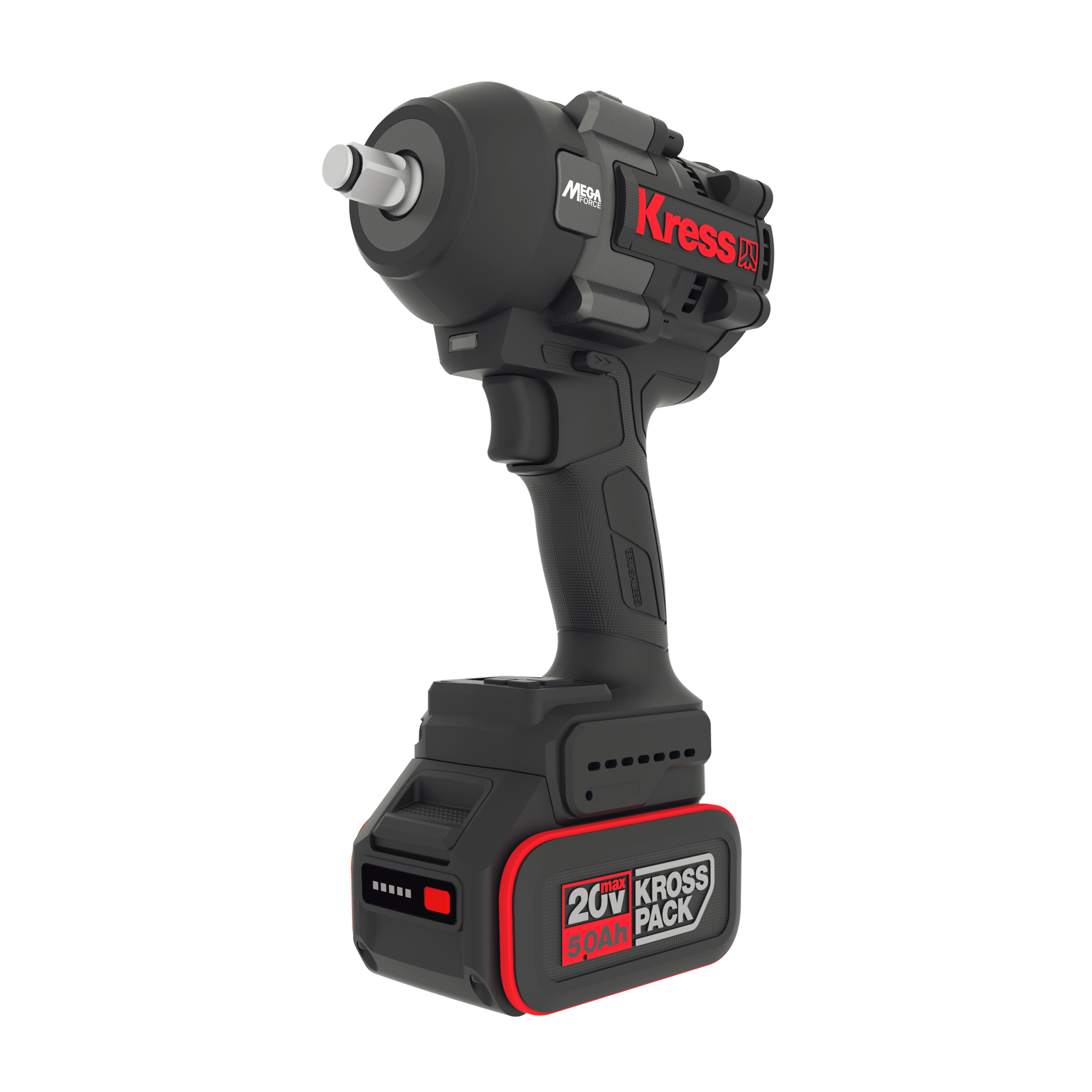 Llave de impacto 1/2" brushless 20v 2bat 5ah 1.000nm