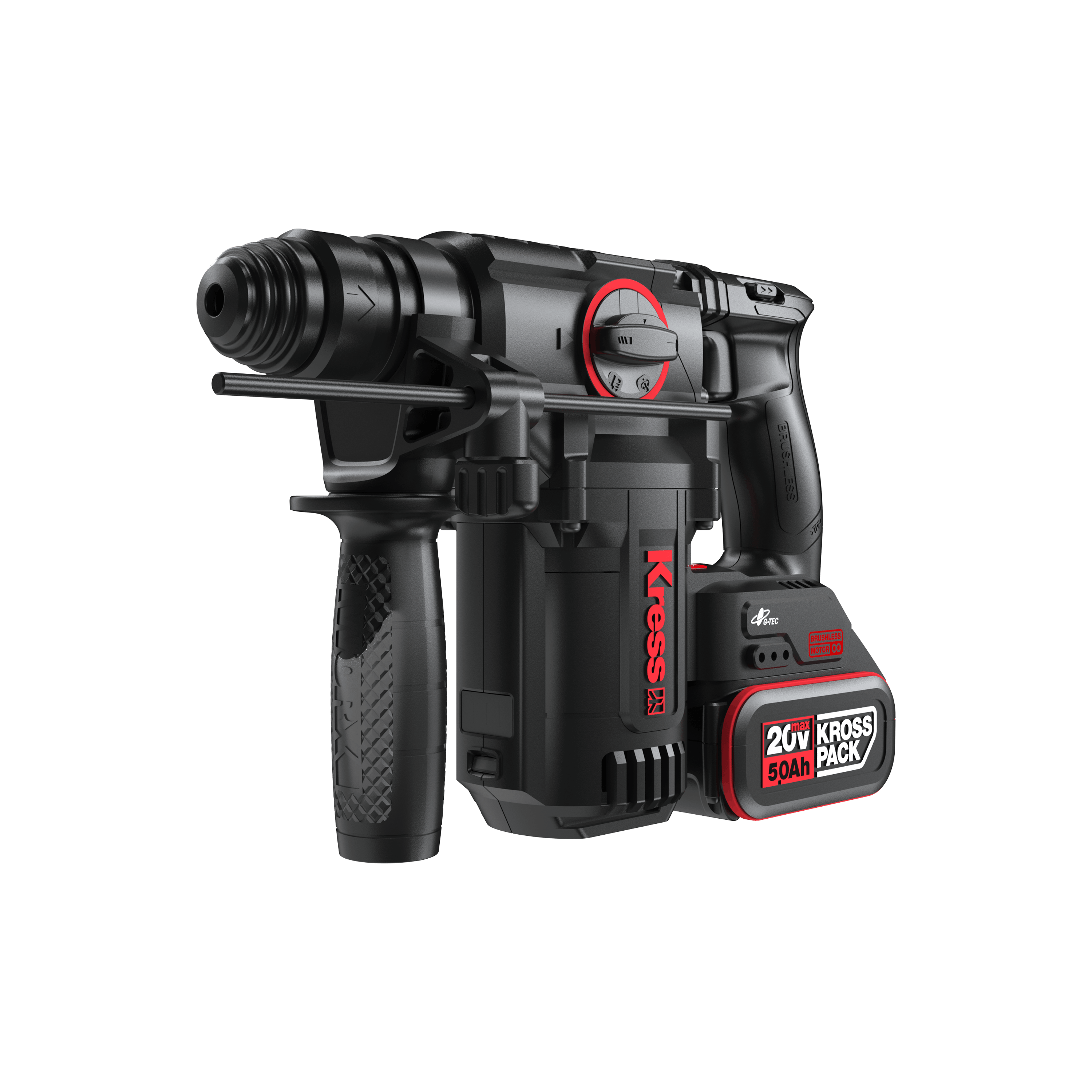 Martillo 3f brushless 2,5j 20v 2bat 5ah